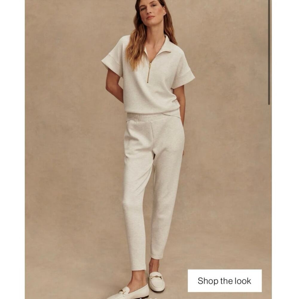Women’s Varley The Slim Pant 25" in Ivory Marl SZ XXS - Picture 2 of 9